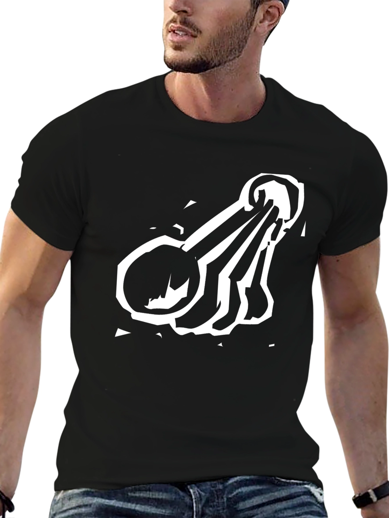 Modern Measuring Spoon Graphic Tee - Black