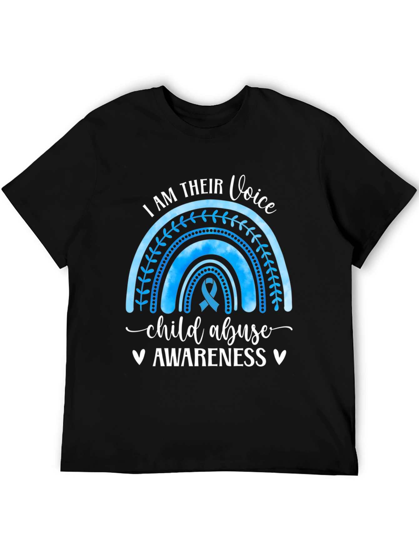 Child Abuse Awareness Rainbow Graphic Tee