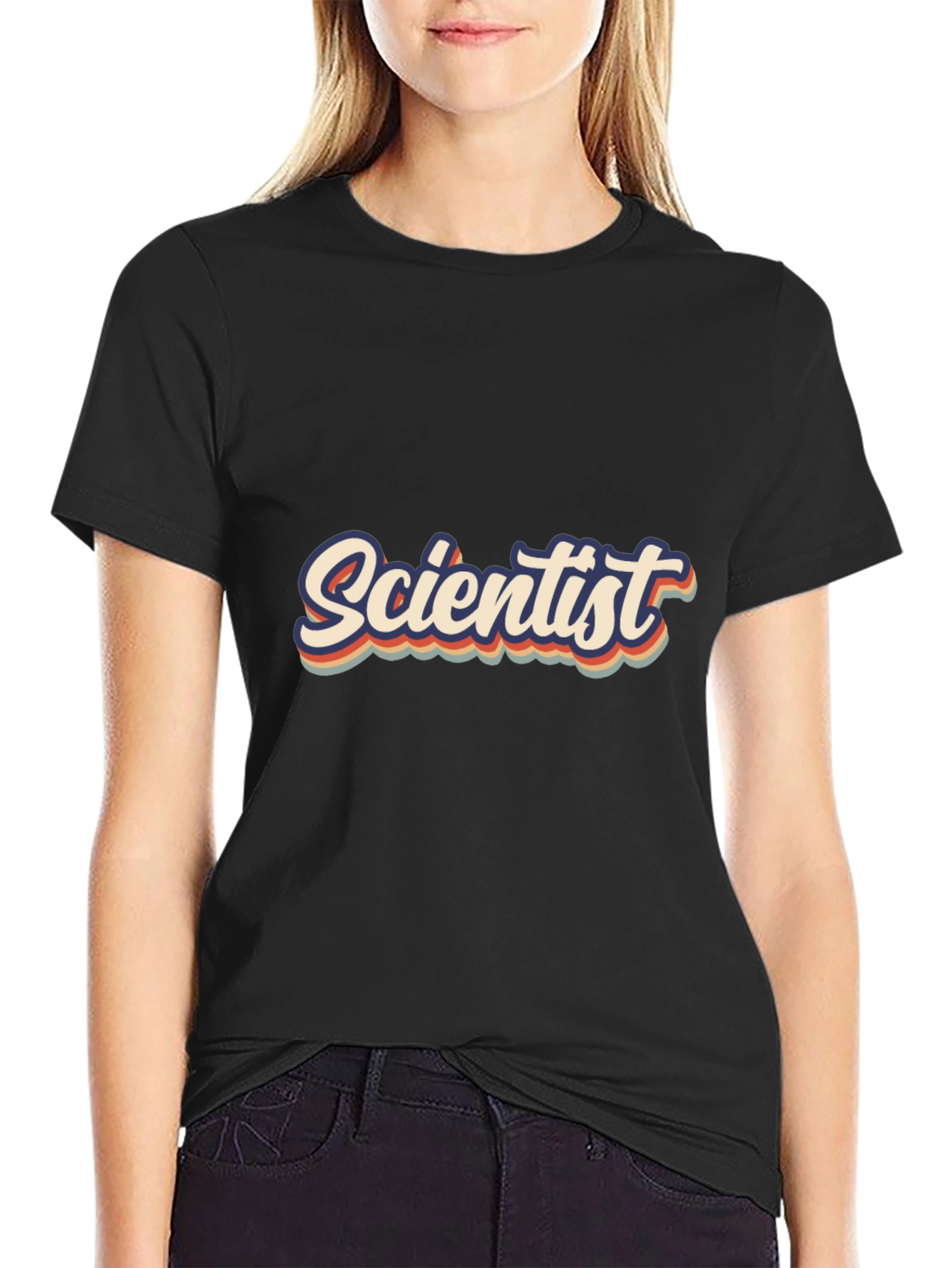 Retro Scientist T-Shirt - Black
