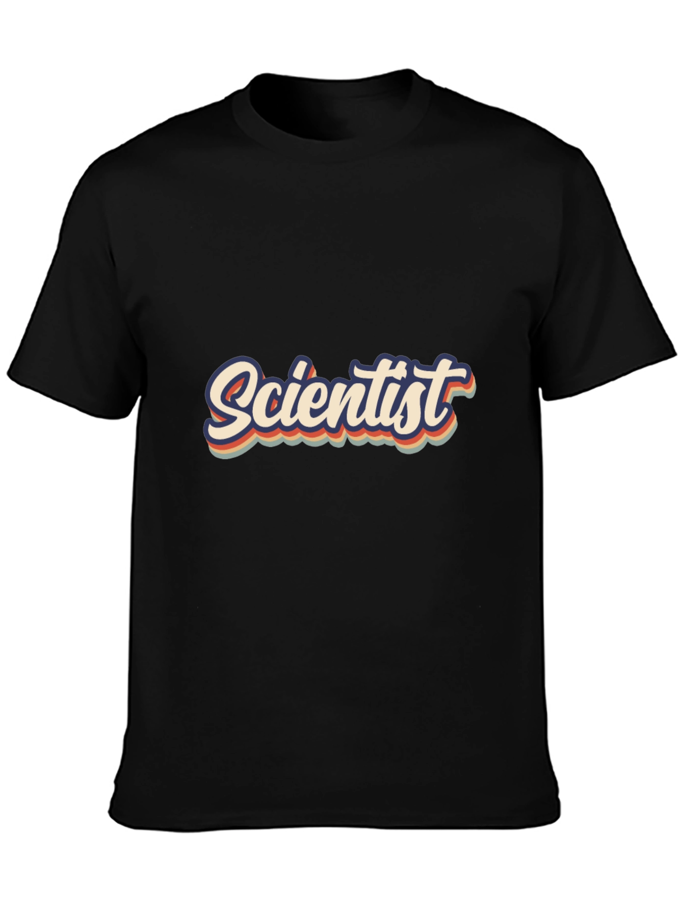 Retro Scientist T-Shirt - Black
