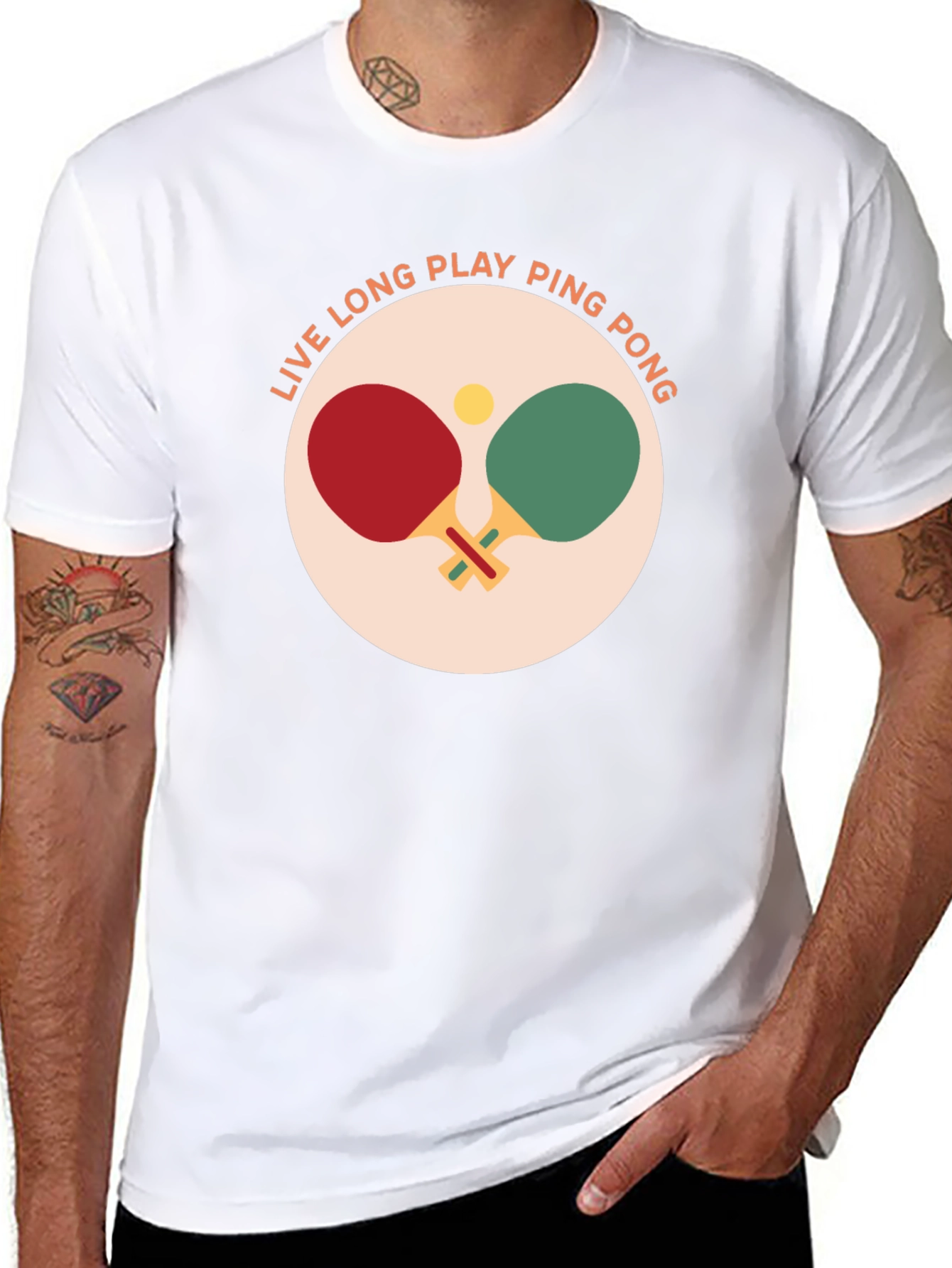 Ping Pong T-Shirt: Live Long & Play!