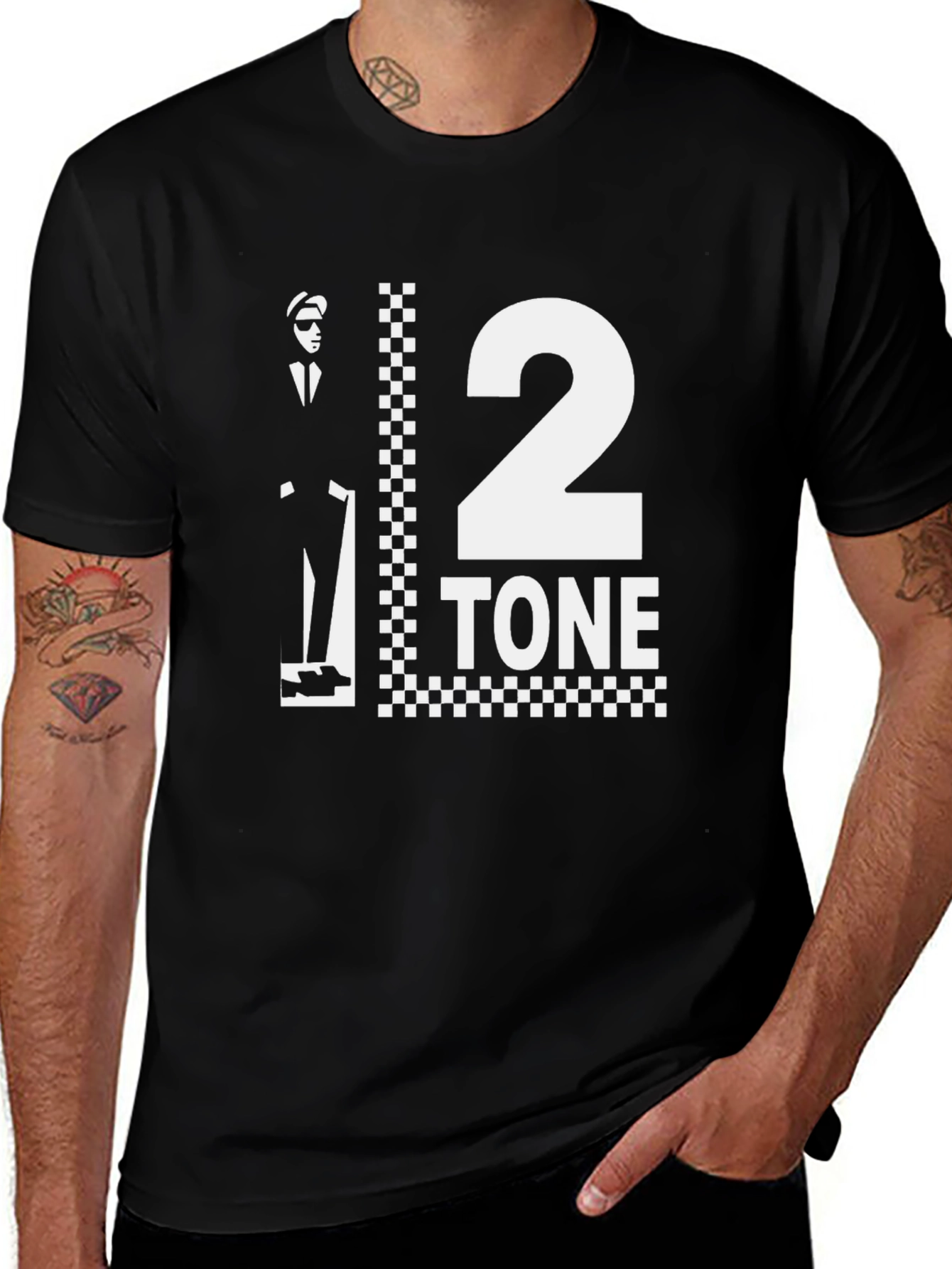 2 Tone Ska T-Shirt - Retro Music Style