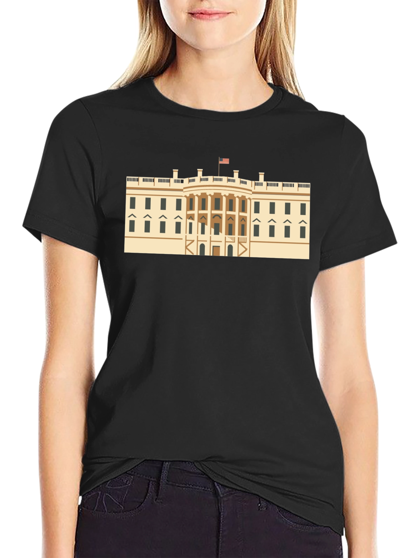 White House Graphic Tee - Patriotic Style
