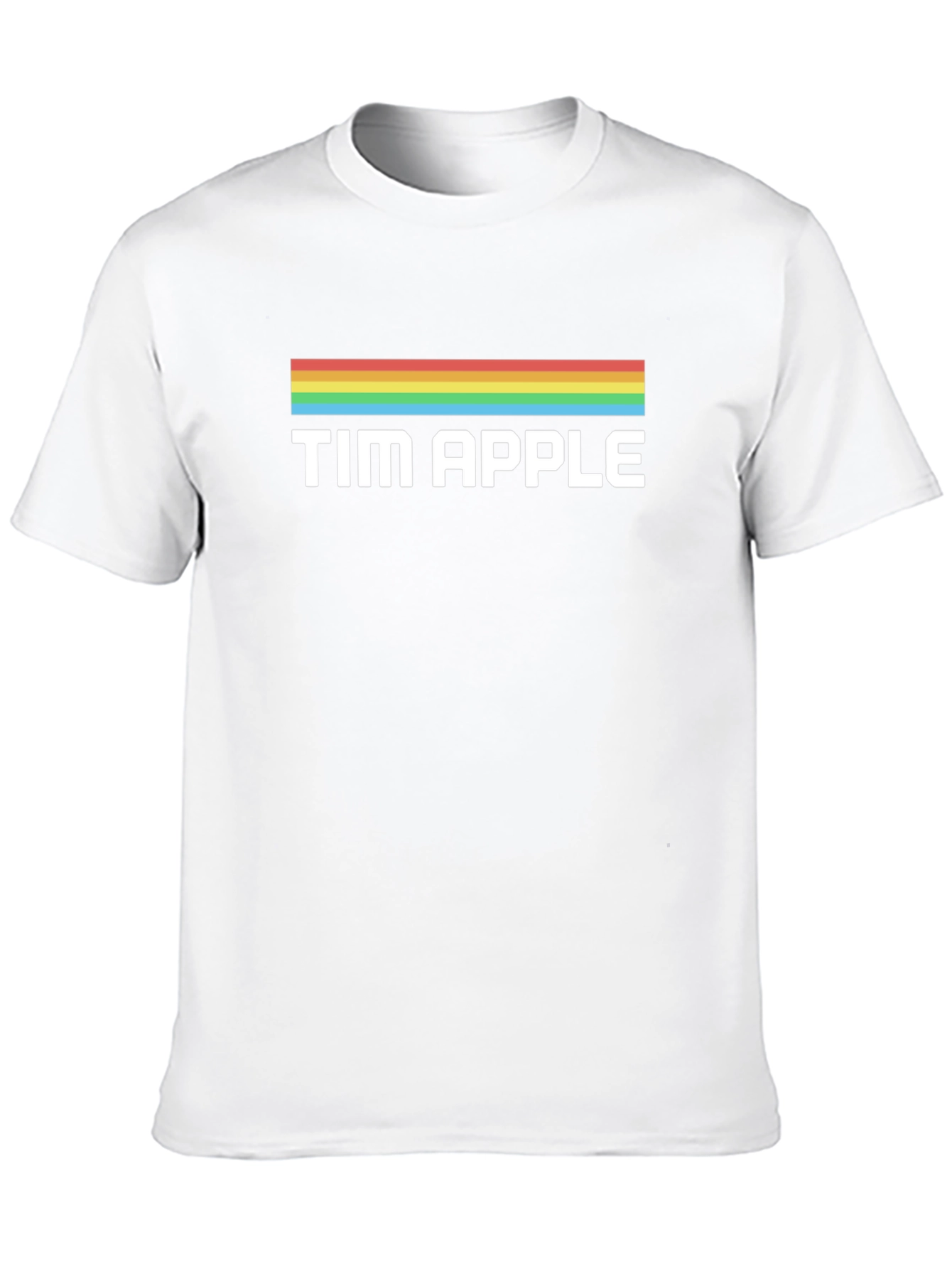 Tim Apple Rainbow T-Shirt - Black