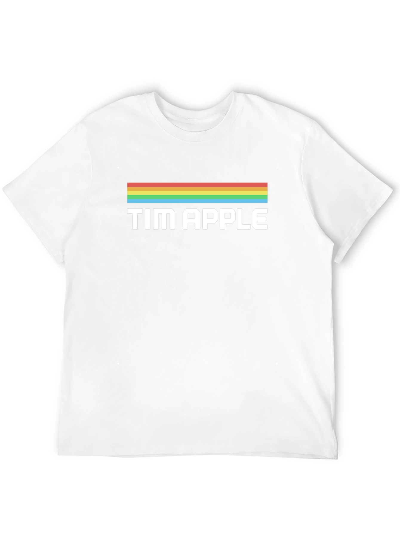 Tim Apple Rainbow T-Shirt - Black