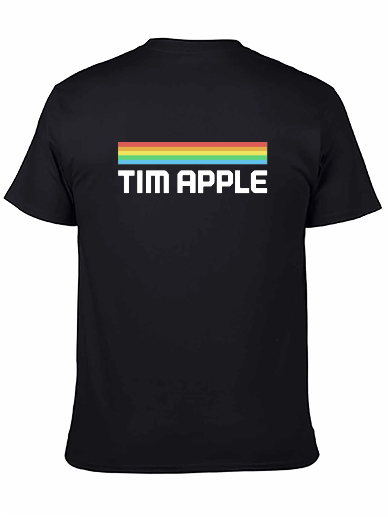 Tim Apple Rainbow T-Shirt - Black