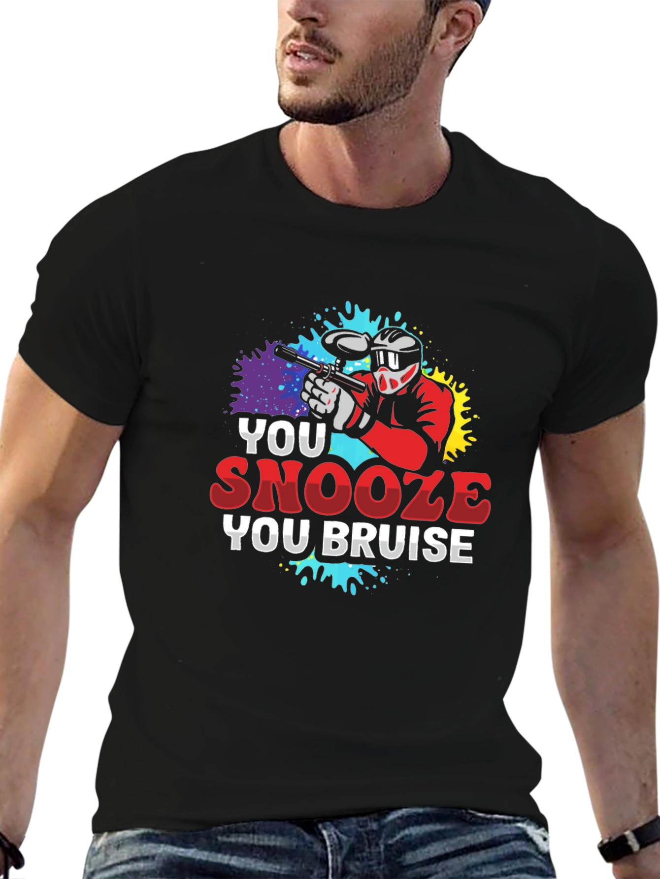 You Snooze You Bruise Paintball T-Shirt
