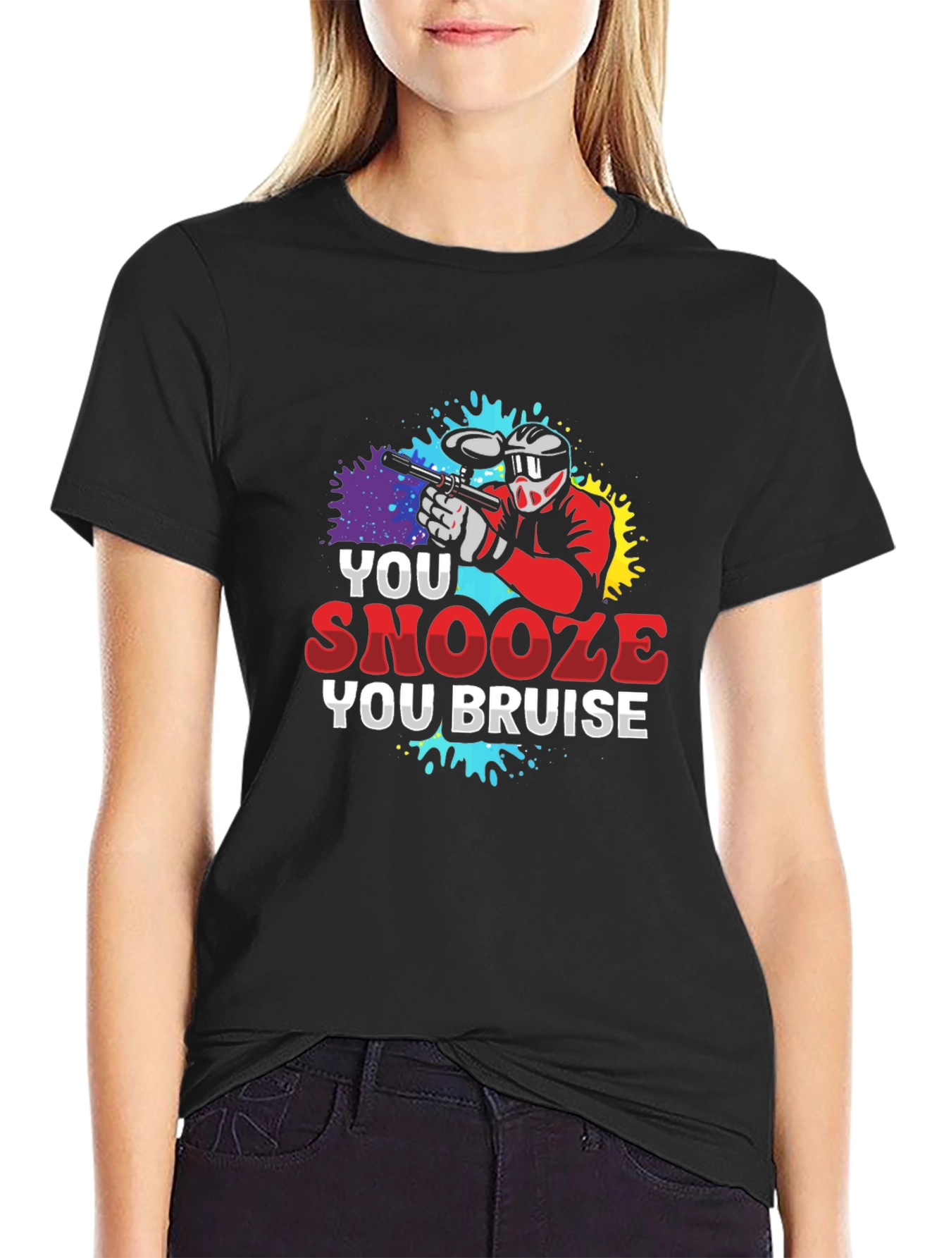 You Snooze You Bruise Paintball T-Shirt