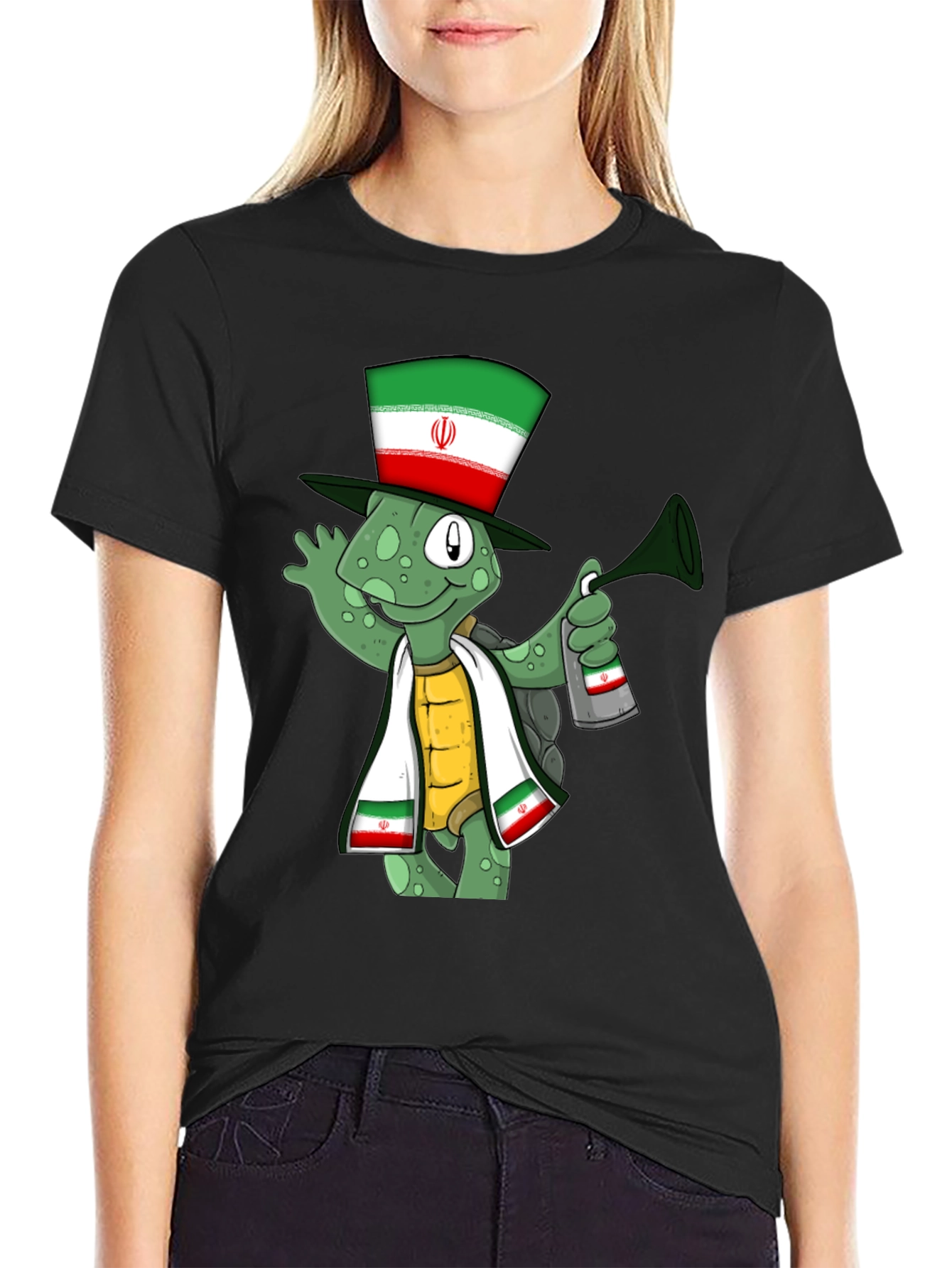 Iran Flag Turtle T-Shirt