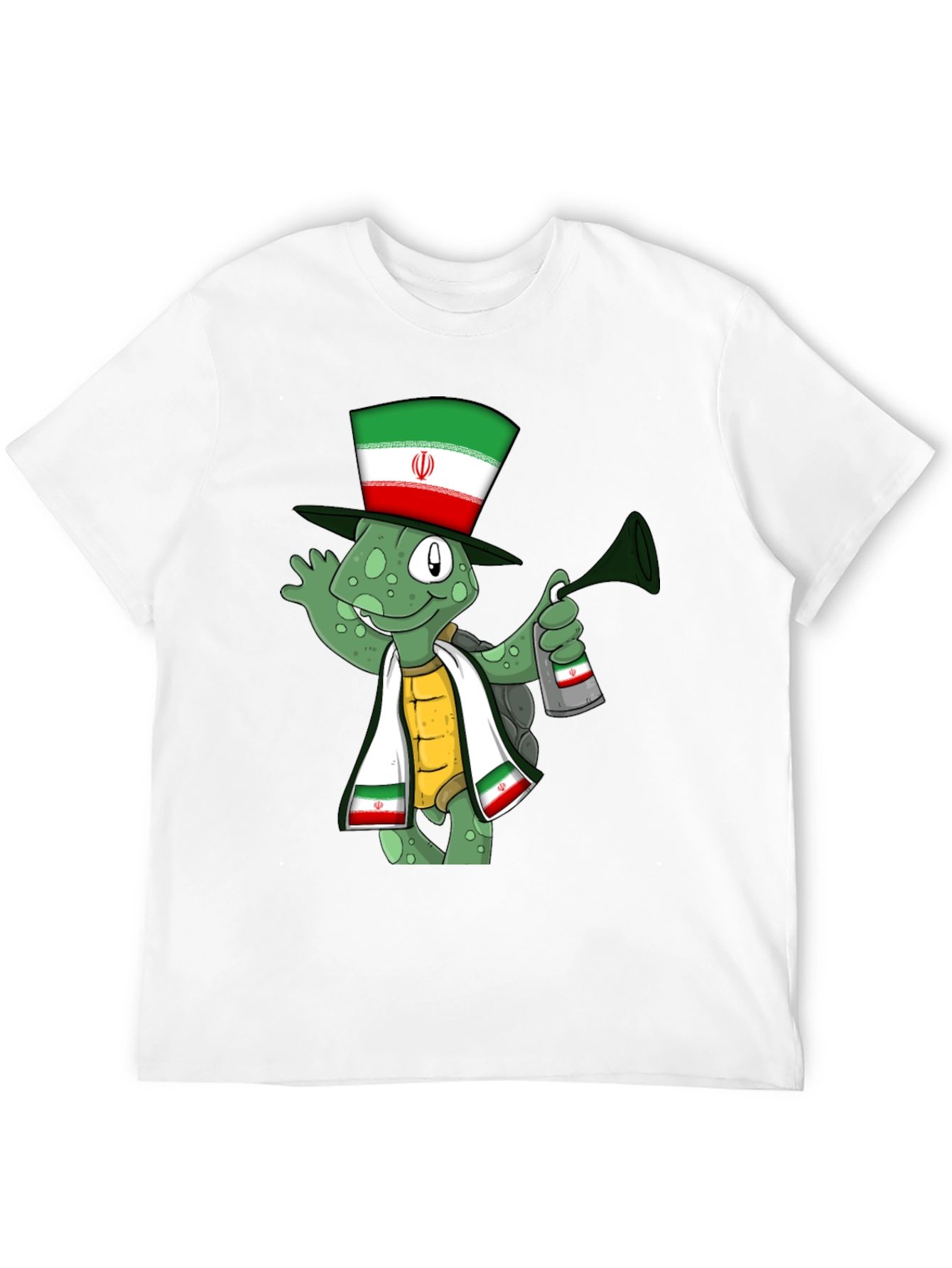 Iran Flag Turtle T-Shirt