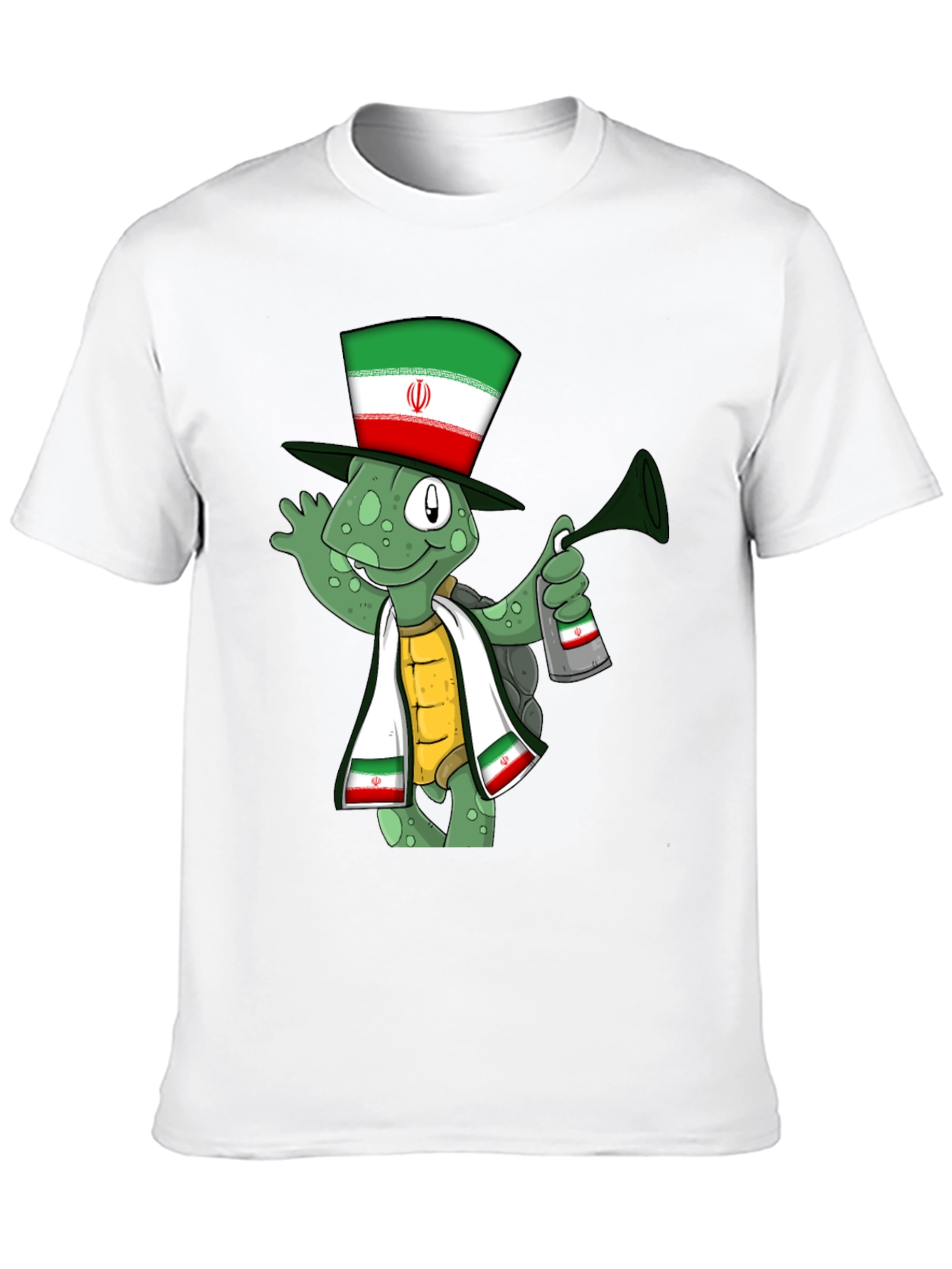 Iran Flag Turtle T-Shirt