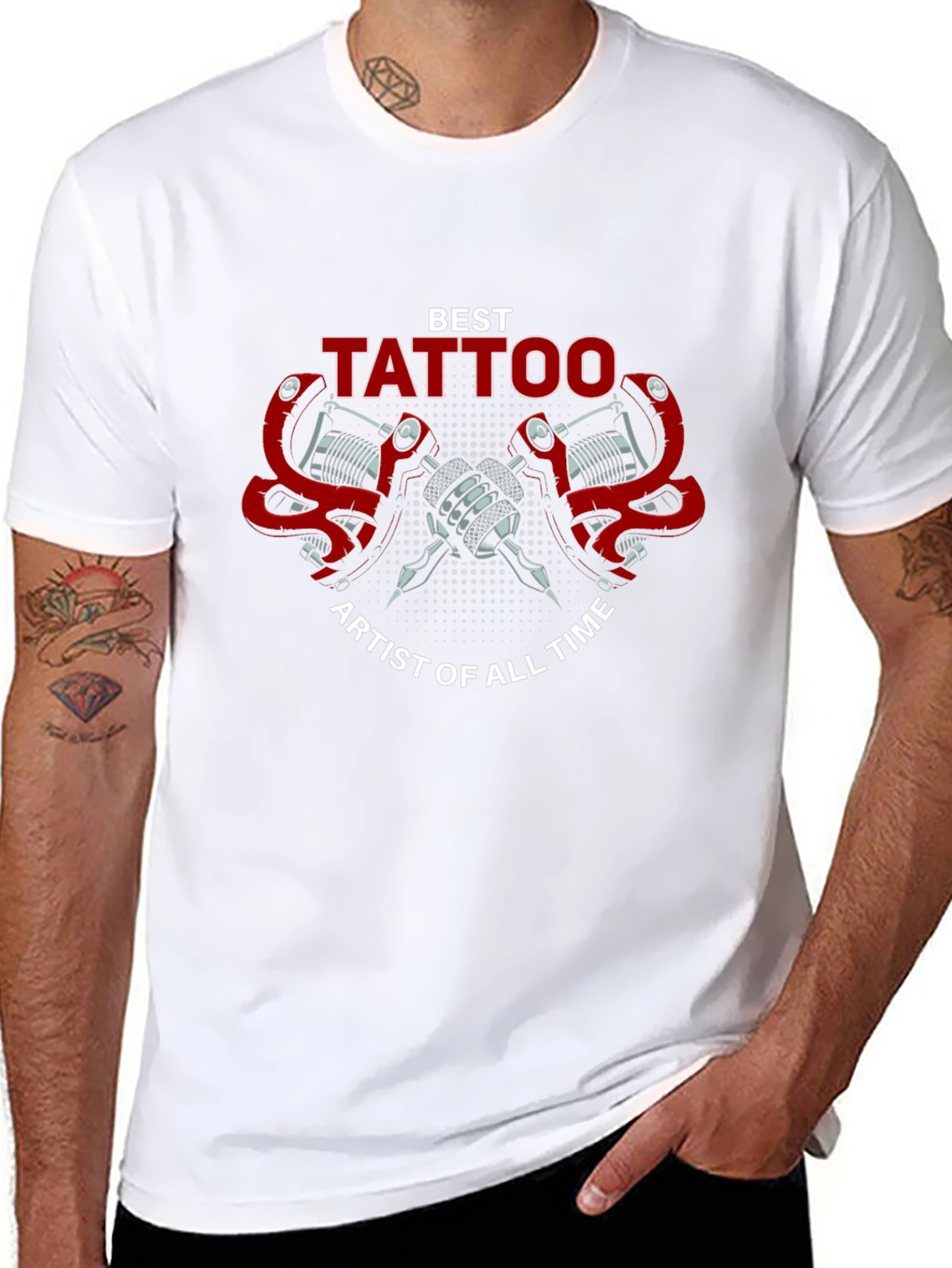 Best Tattoo Artist T-Shirt - Black Cotton Tee