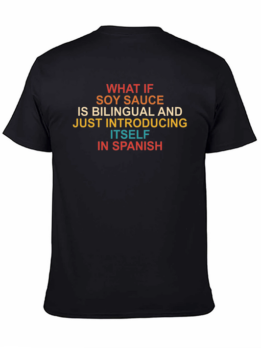 Bilingual Soy Sauce Graphic T-Shirt