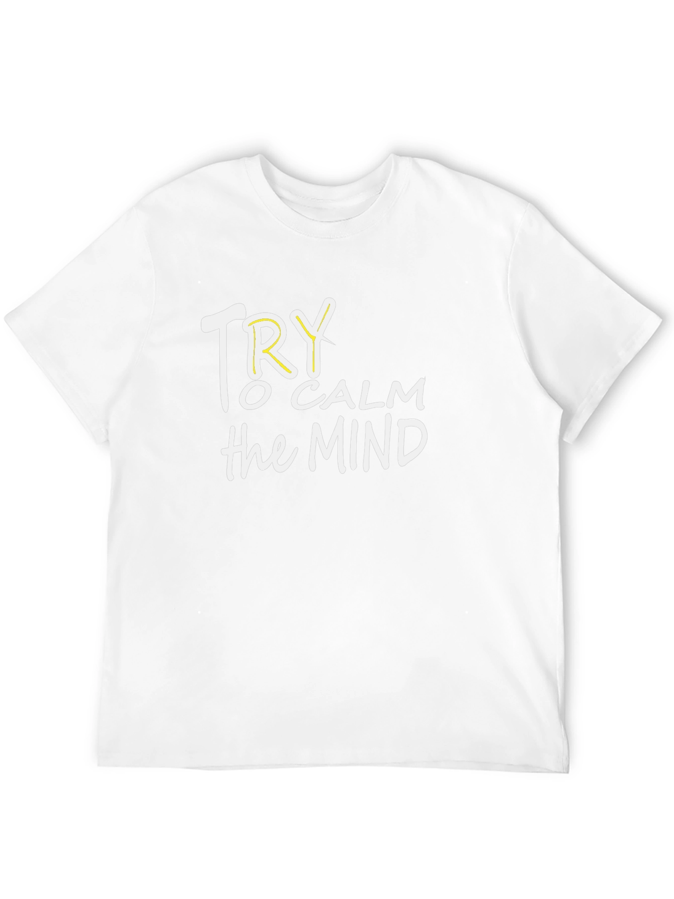 Try to Calm the Mind Black T-Shirt