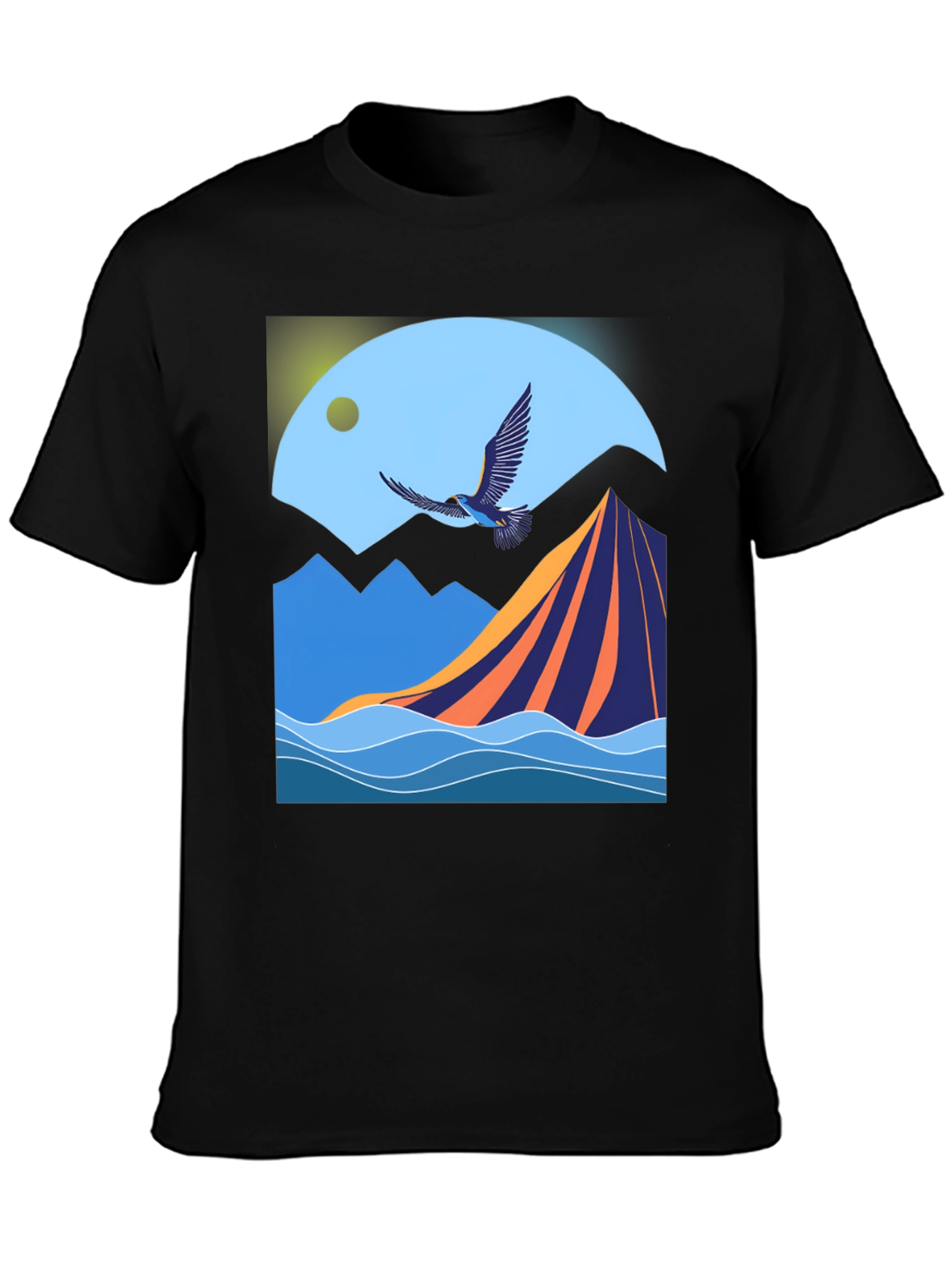 Mountain & Bird Graphic Tee