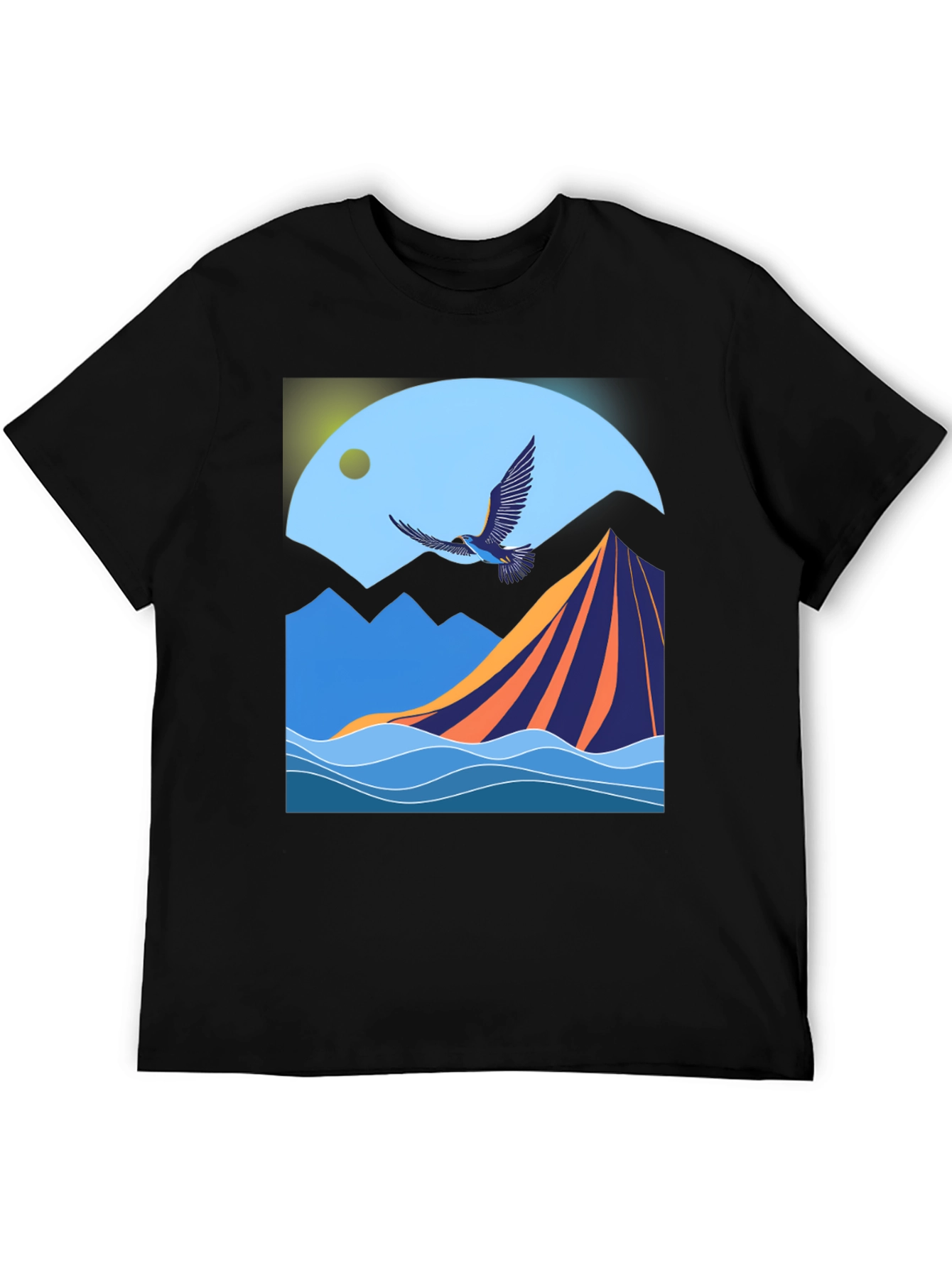 Mountain & Bird Graphic Tee