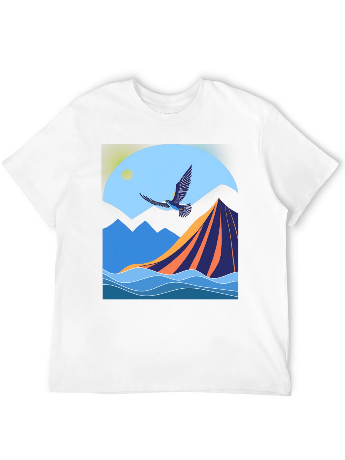 Mountain & Bird Graphic Tee