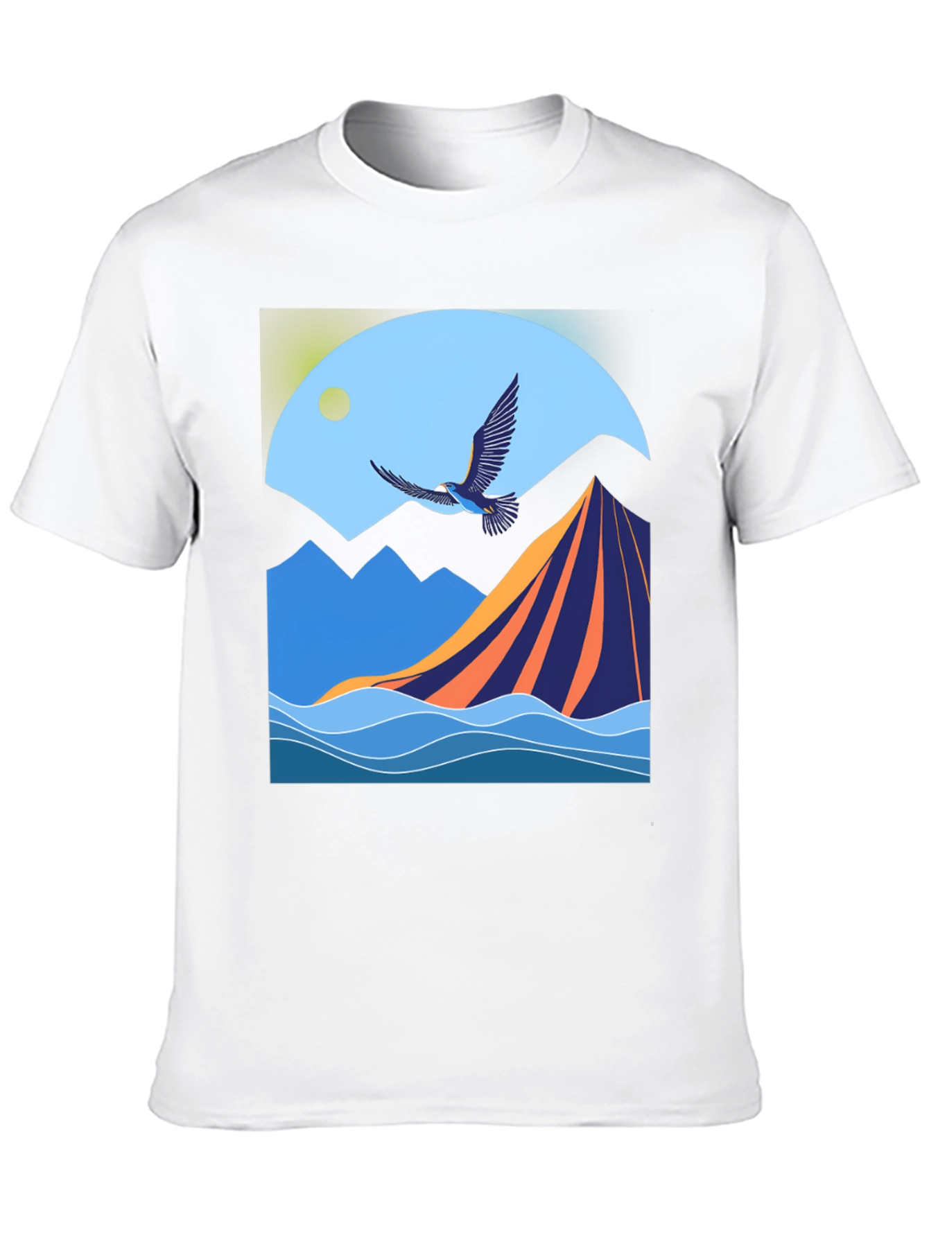 Mountain & Bird Graphic Tee