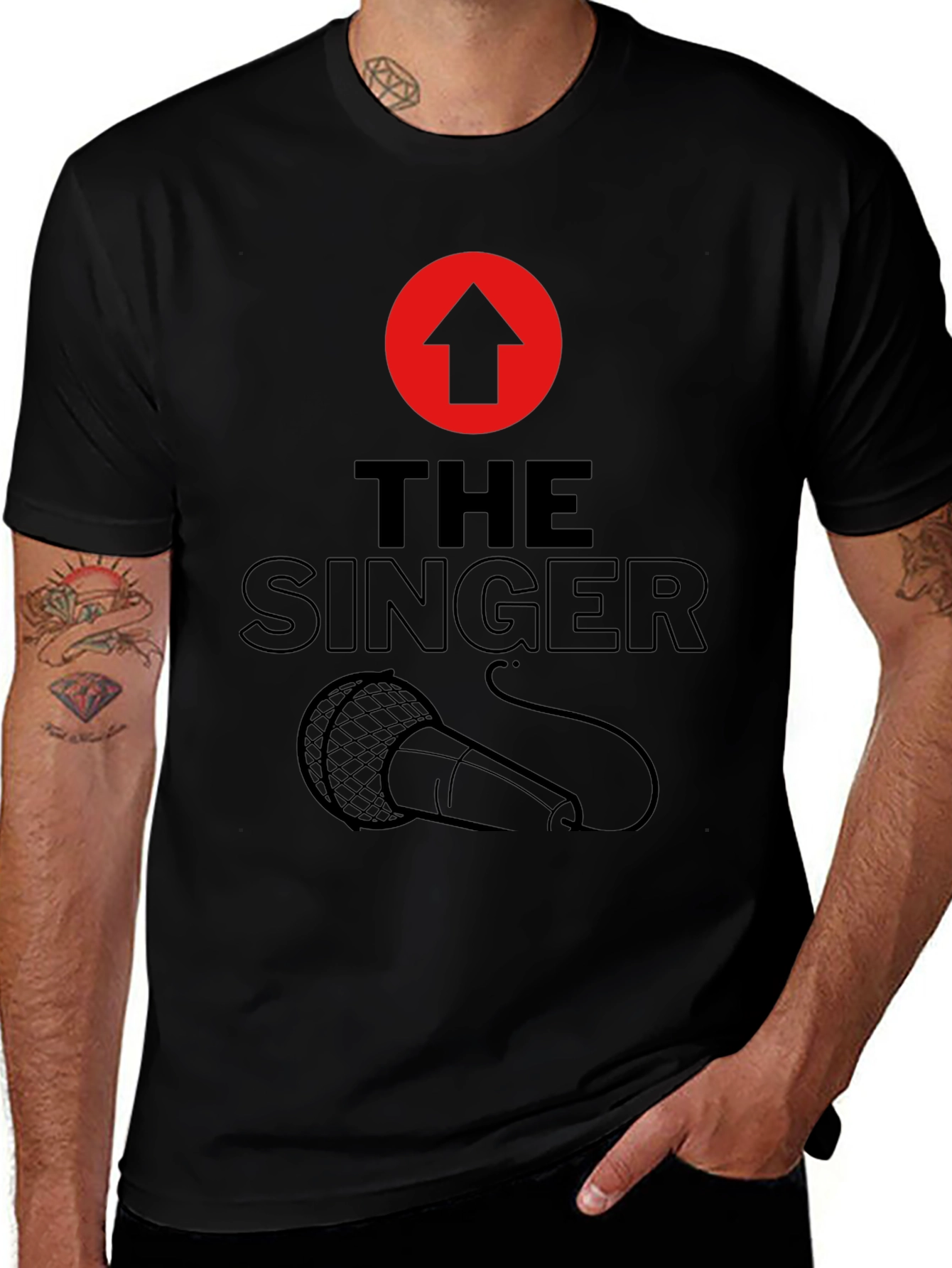 The Singer Graphic Tee - Black