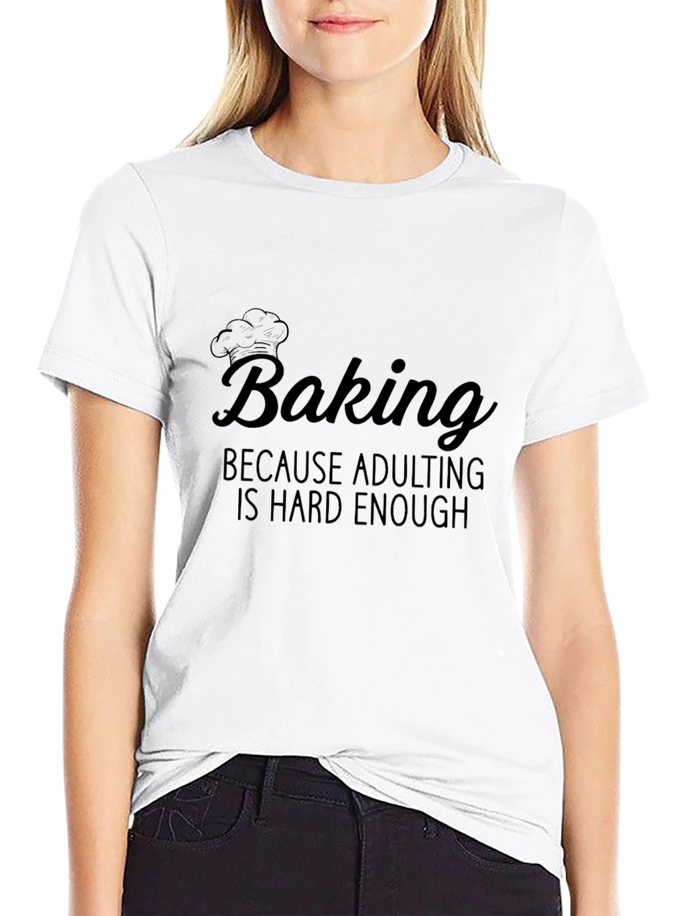 Baking Adulting Funny Graphic T-Shirt