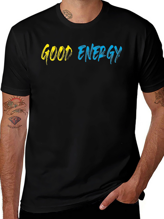 Good Energy Graphic Tee - Stylish Black T-Shirt
