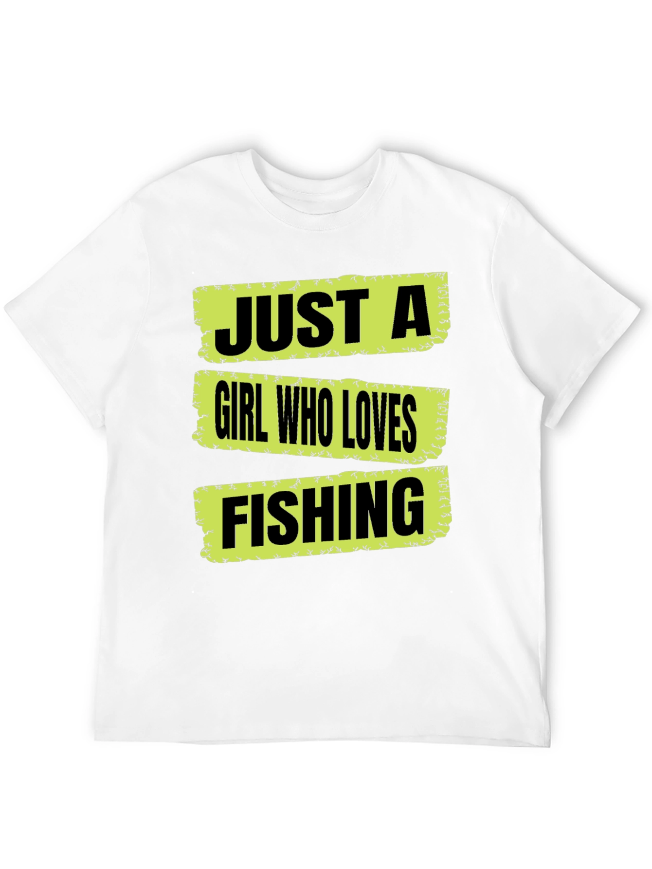 Just A Girl Who Loves Fishing Graphic T-Shirt