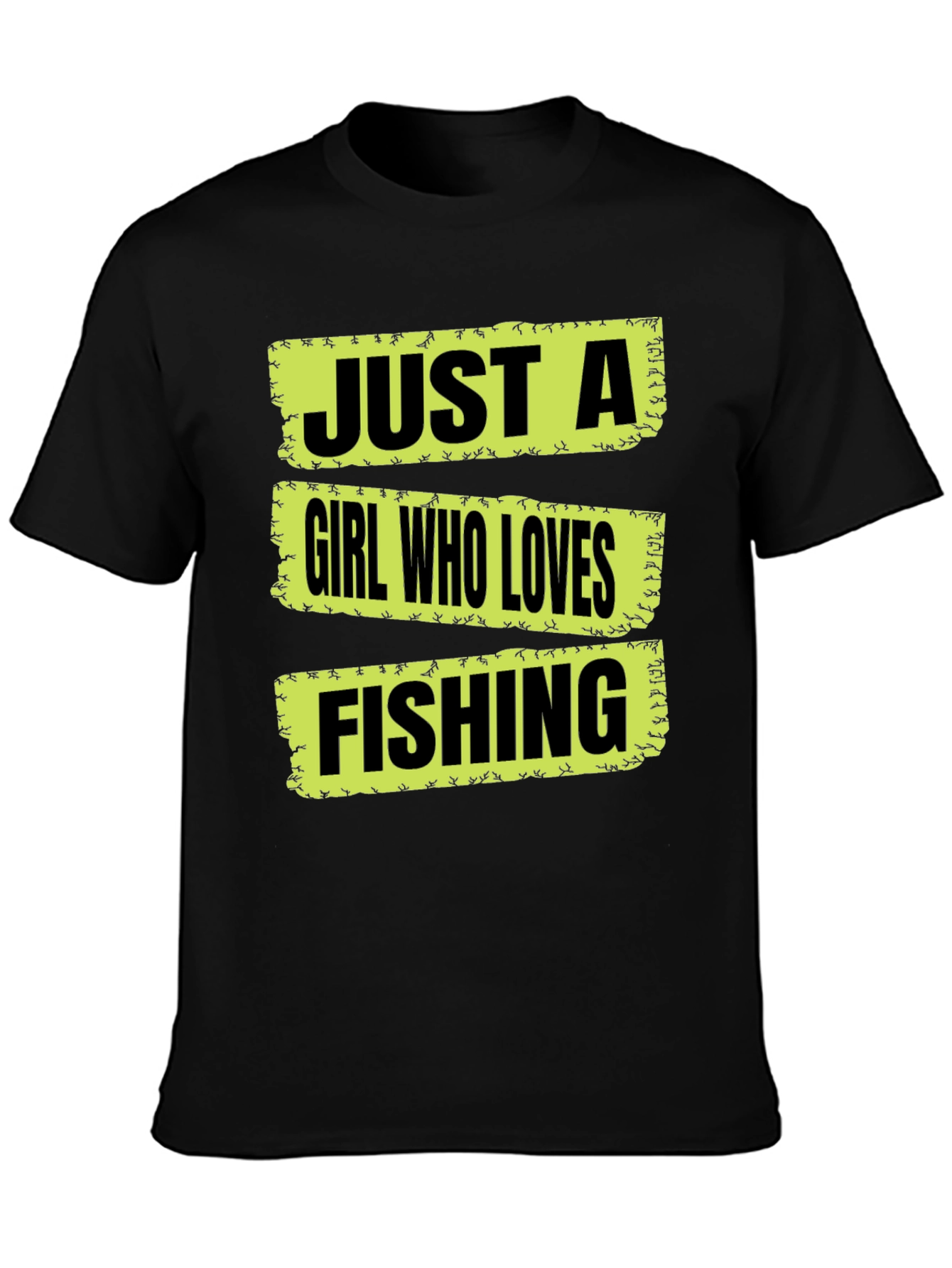 Just A Girl Who Loves Fishing Graphic T-Shirt