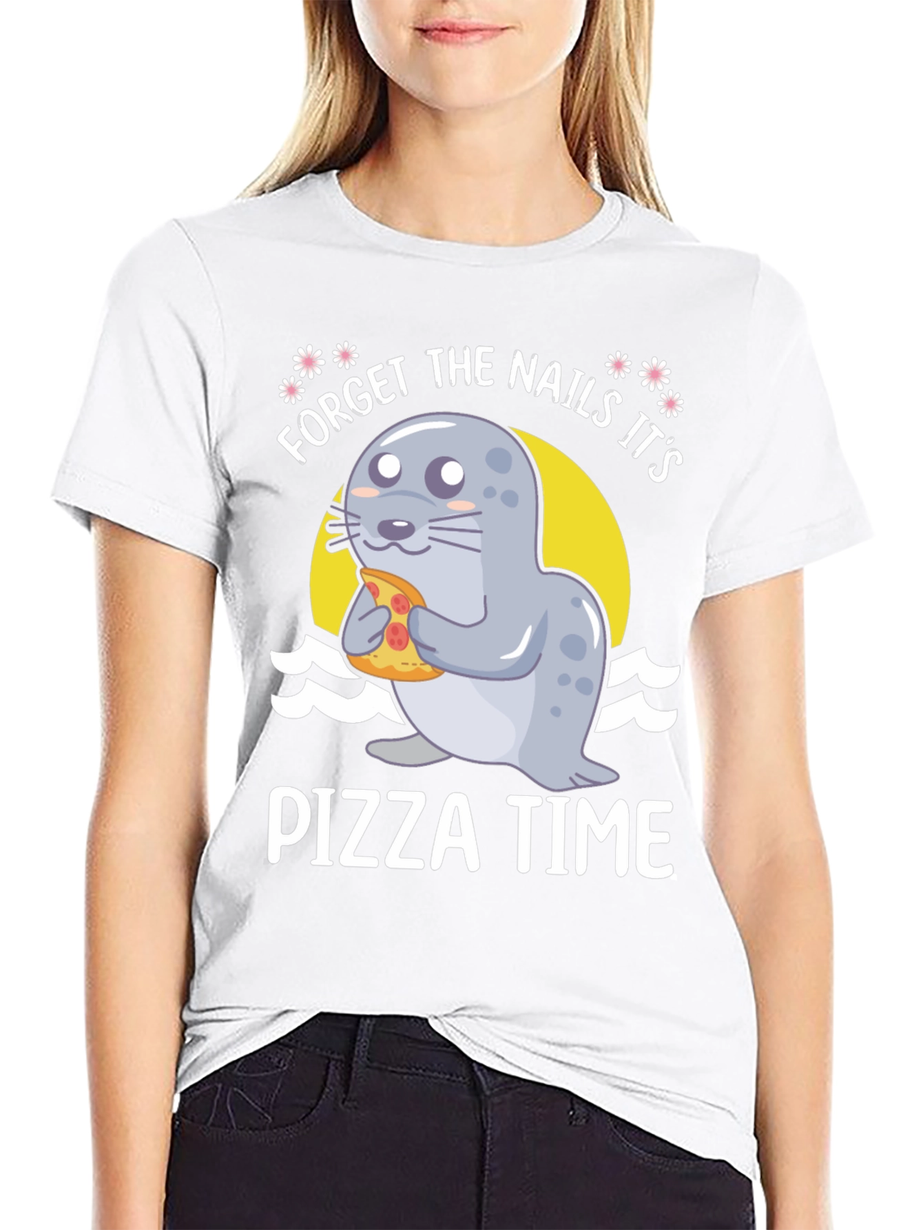 Forget Nails Its Pizza Time! Novelty T-Shirt