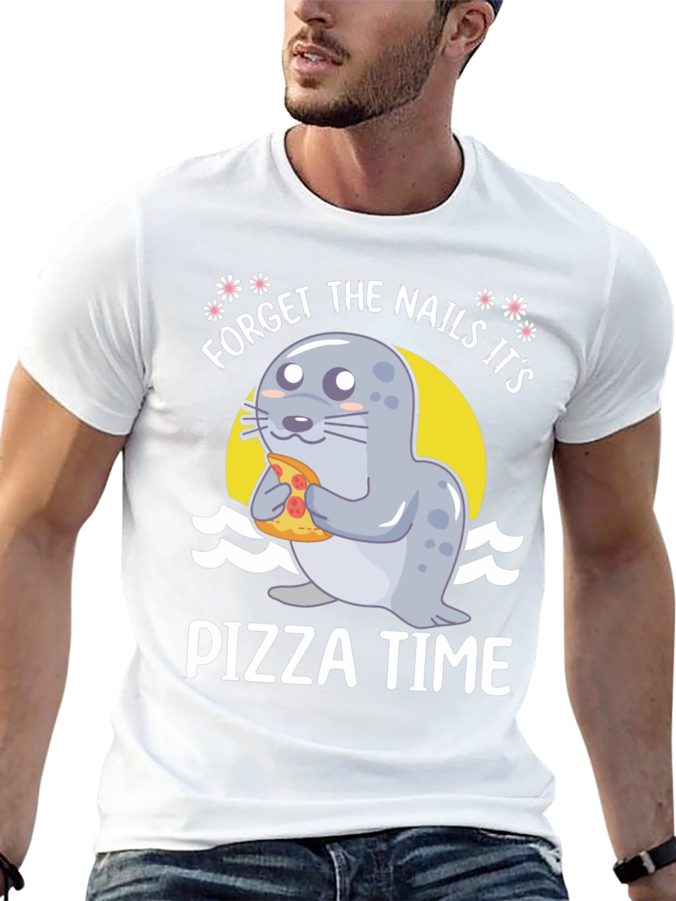 Forget Nails Its Pizza Time! Novelty T-Shirt