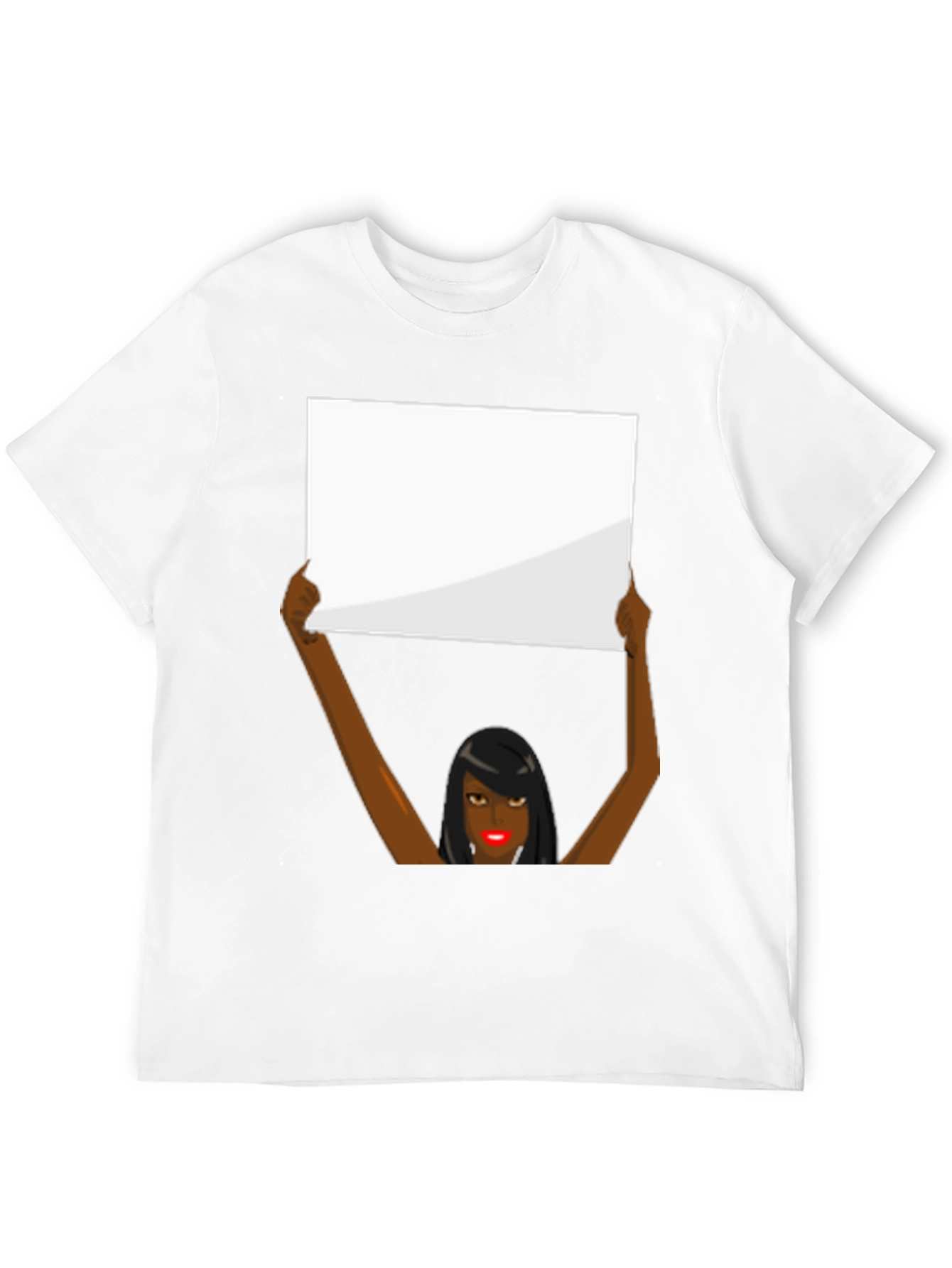 Graphic Tee - Woman Holding Sign