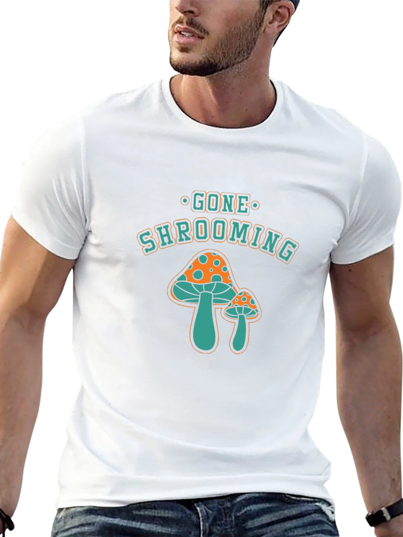 Gone Shrooming Graphic T-Shirt Mushroom Tee