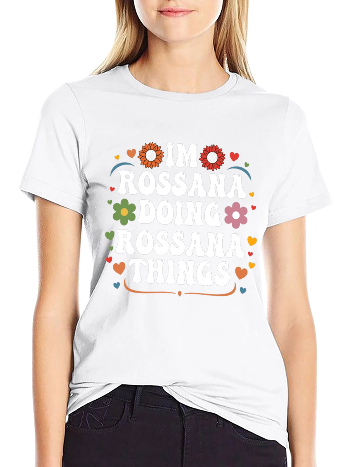 Rossana Things T-Shirt - Personalized Name Tee