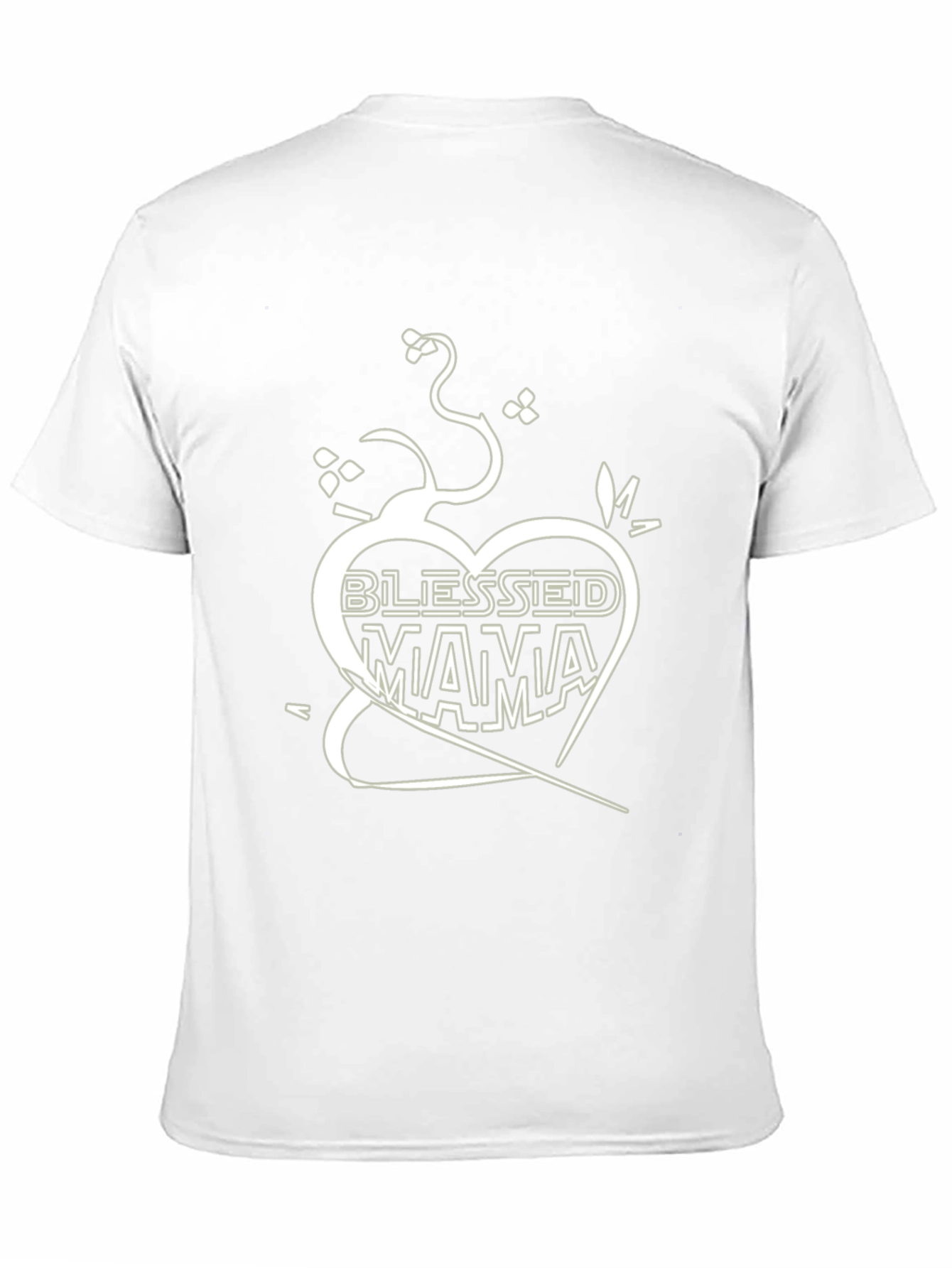 Blessed Mama Graphic Tee - Black Cotton Shirt