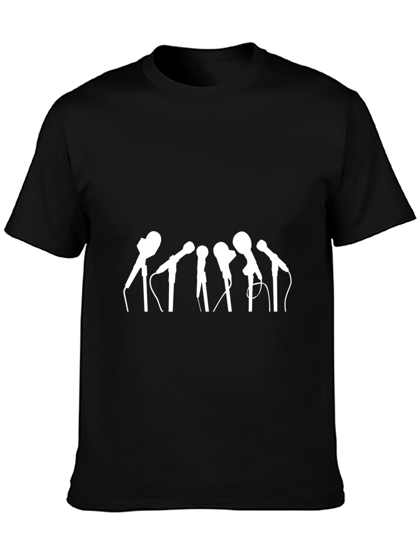 Microphone Array Graphic Tee - Black