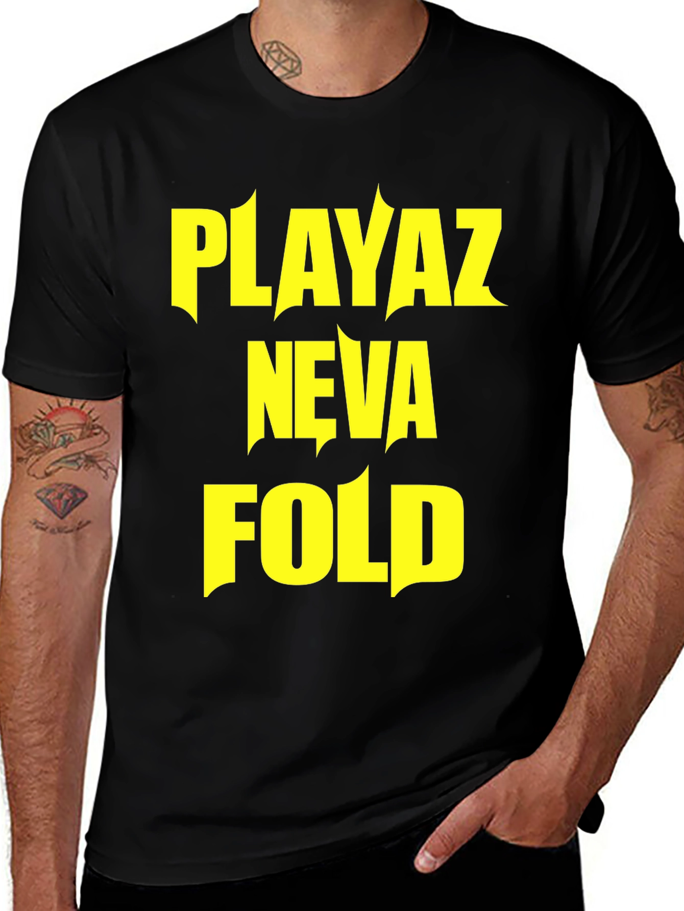 Playaz Neva Fold Graphic T-Shirt