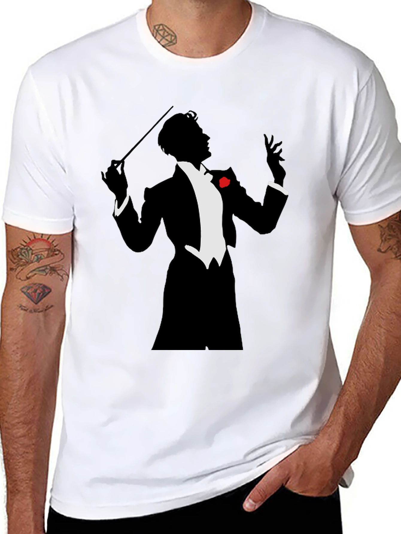 Conductor Silhouette T-Shirt - Music Lover Tee