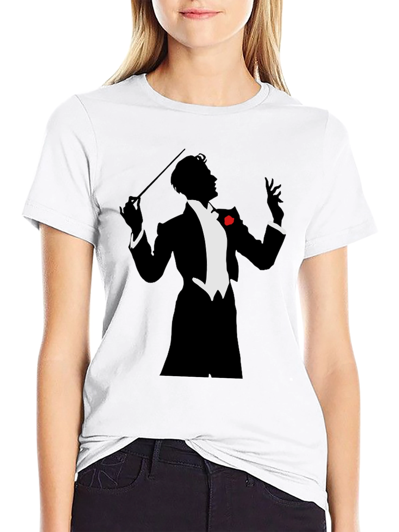 Conductor Silhouette T-Shirt - Music Lover Tee