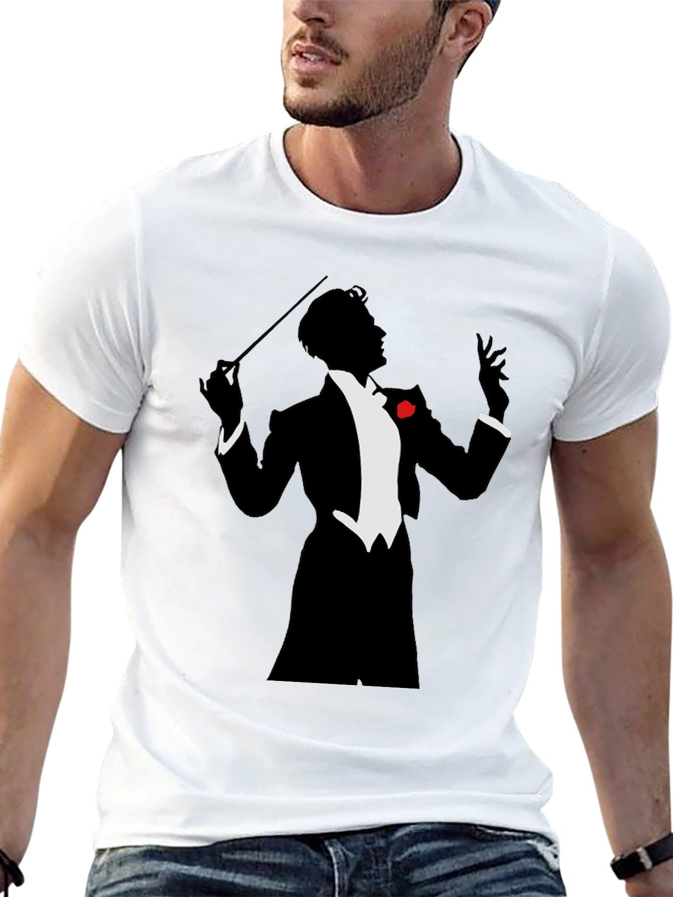 Conductor Silhouette T-Shirt - Music Lover Tee