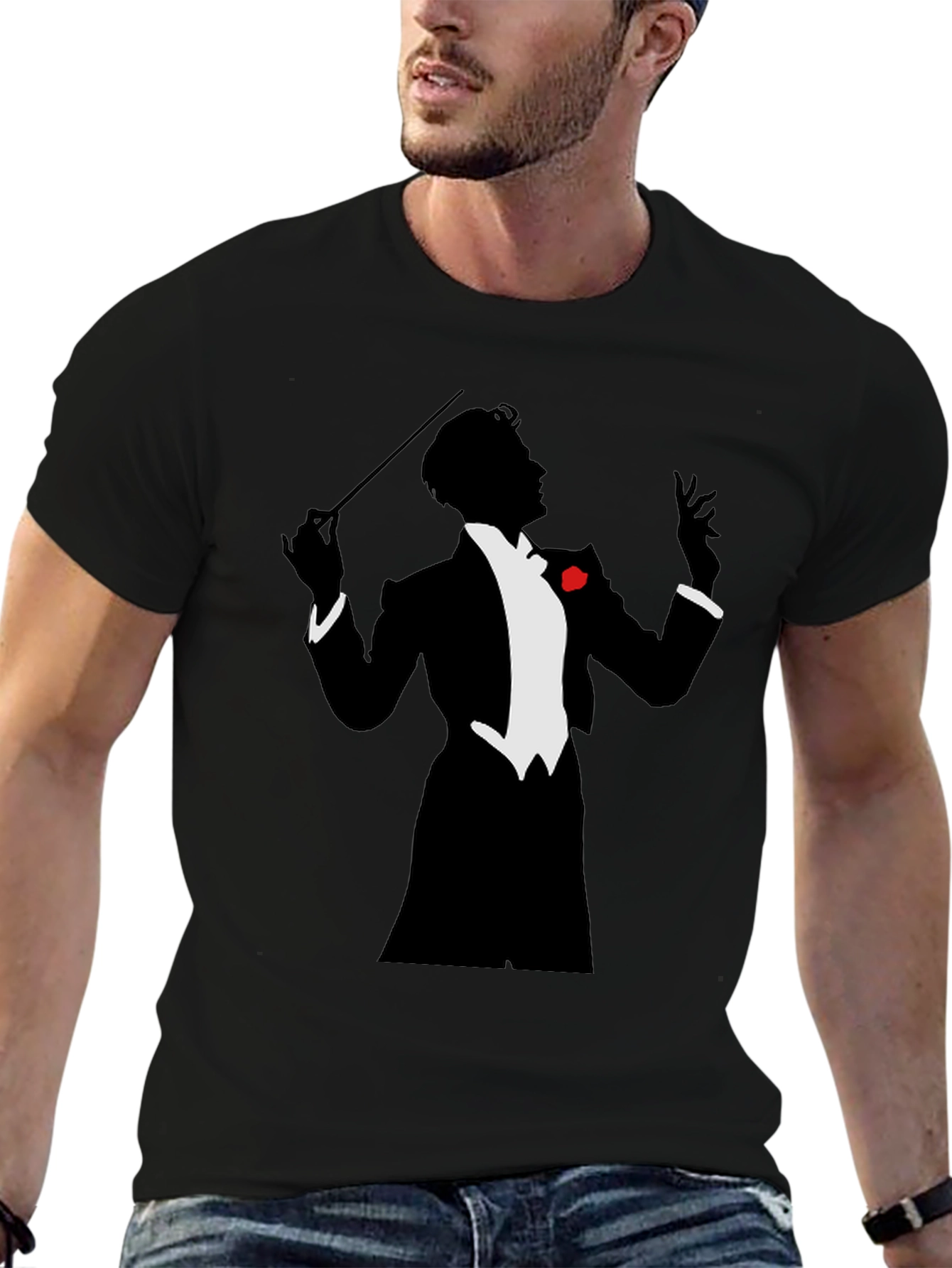 Conductor Silhouette T-Shirt - Music Lover Tee