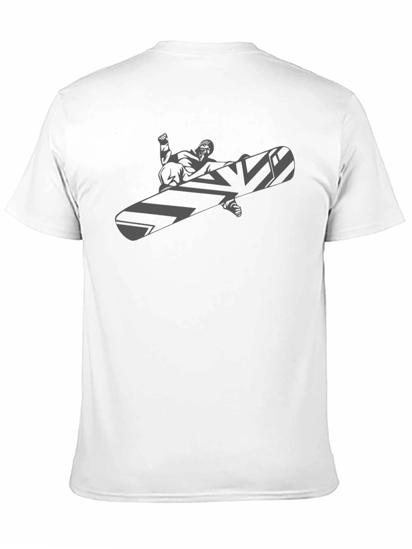 Mens Black Snowboard Graphic Tee