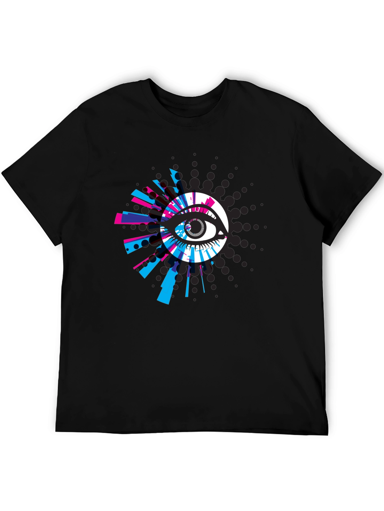 Eye Graphic Black T-Shirt - Modern Design