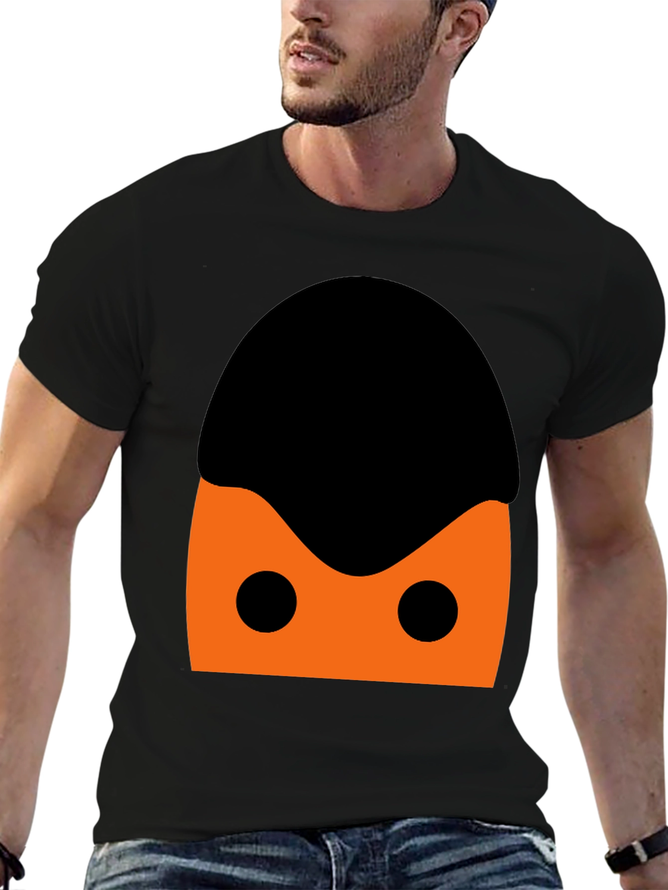 Funny Ninja Mask Graphic Tee - Soft Cotton Shirt