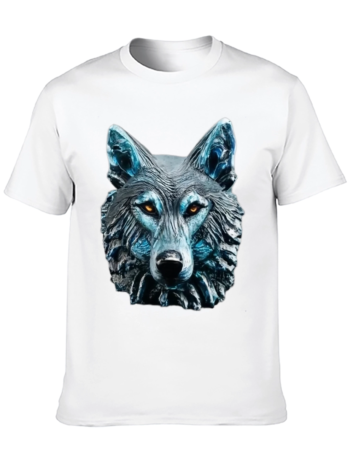 Wolf Graphic Tee - Black Stylish Animal Shirt