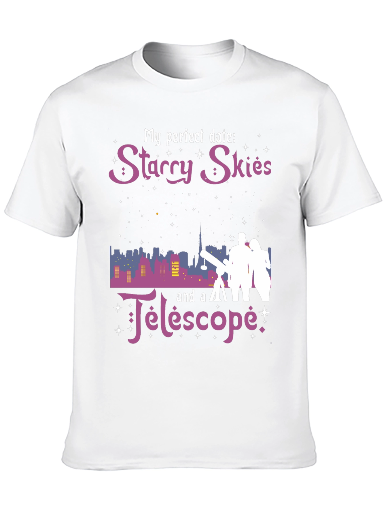Starry Skies Telescope Graphic Tee