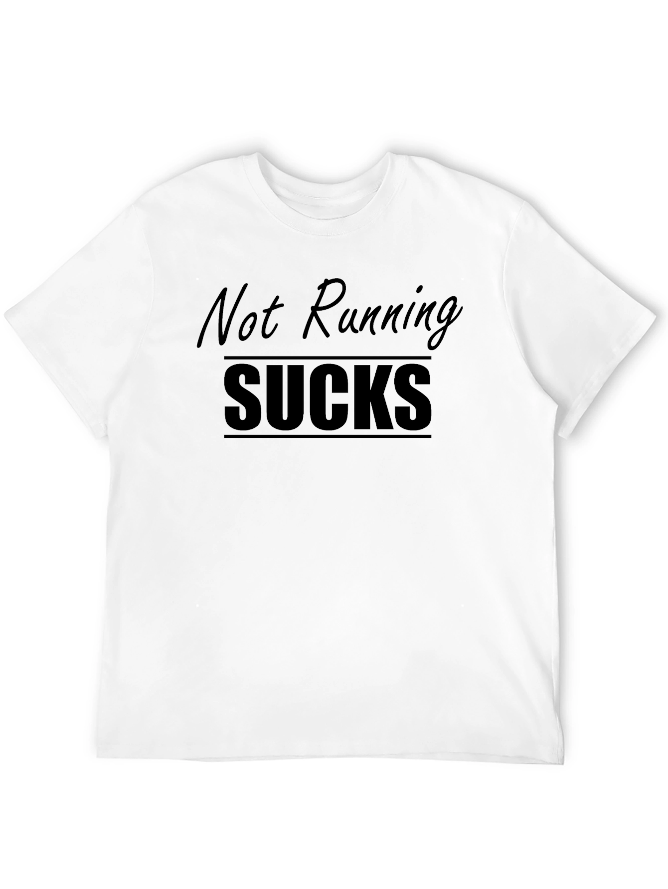 Not Running Sucks T-Shirt - Black