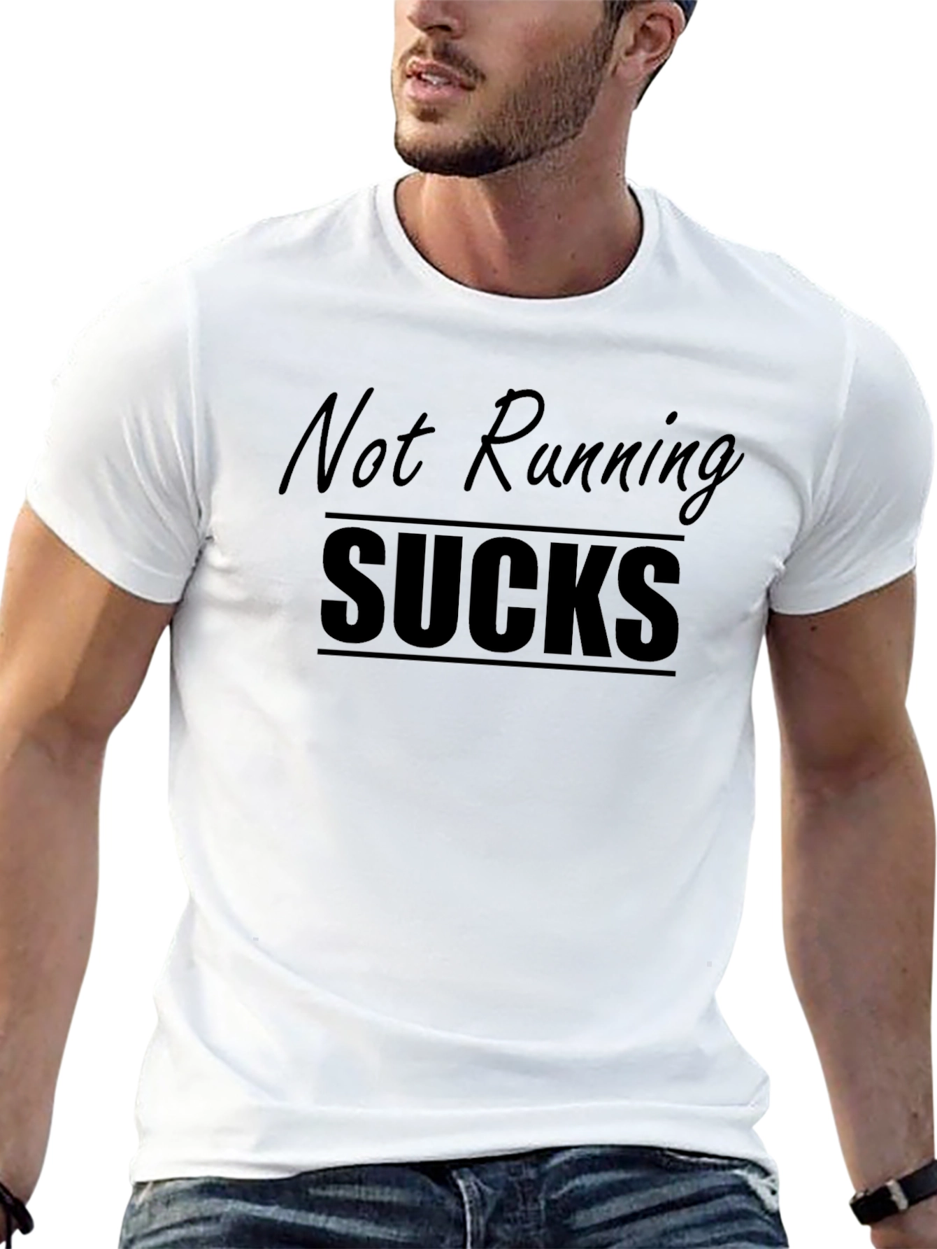 Not Running Sucks T-Shirt - Black
