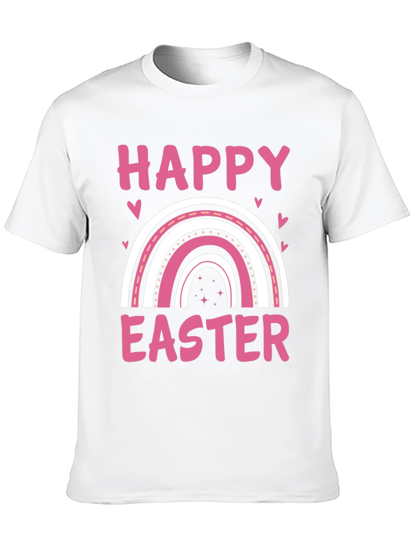 Happy Easter Rainbow Graphic T-Shirt
