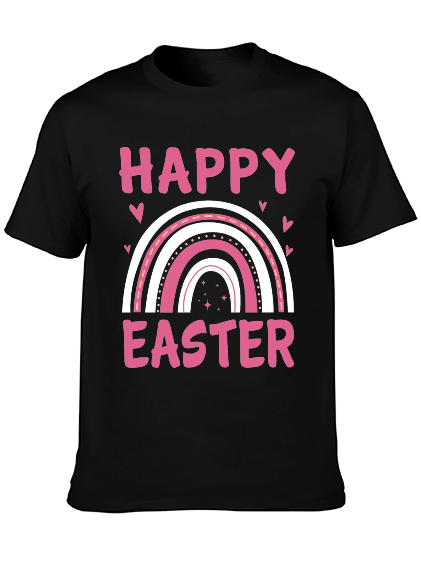 Happy Easter Rainbow Graphic T-Shirt