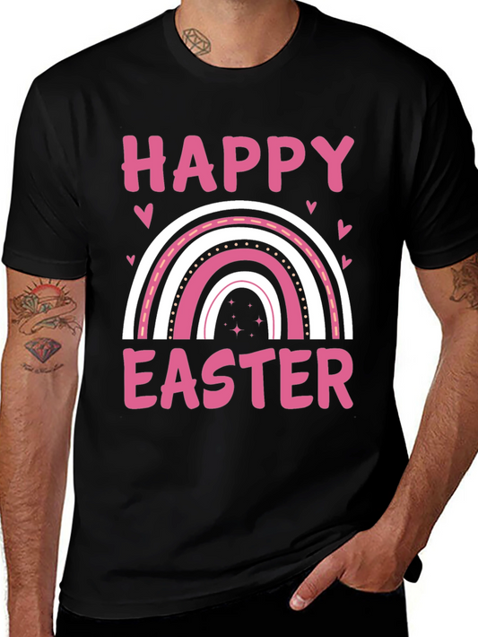 Happy Easter Rainbow Graphic T-Shirt