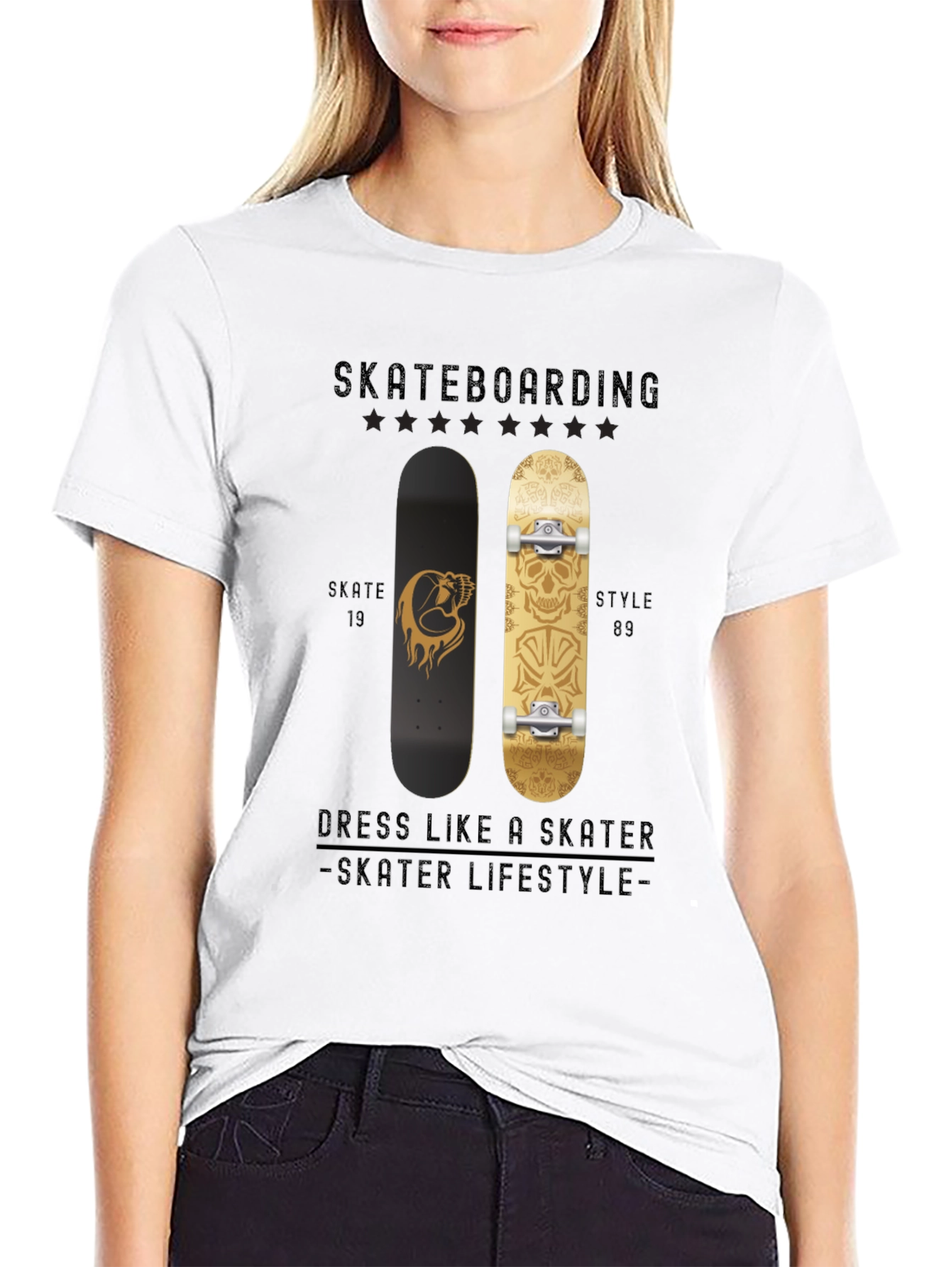 Skateboarding Style Tee - Skater Lifestyle T-Shirt